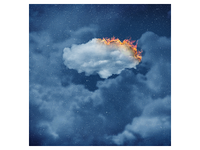 Hindenburg Lover - Anson Seabra abstract album blue burning cd cloud cover ep flame music sky sleeve vinyl