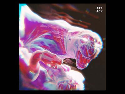 Ex.282 3d aberration abstract album art blender chroma cover ep iridescent rainbow sleeve snake tiger vinyl