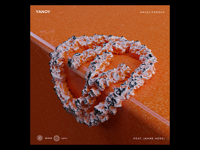 Angeliferous - YANOY 3d abstract art blender cd edm electronic ep lp minimal mosaic music orange simple vinyl weird