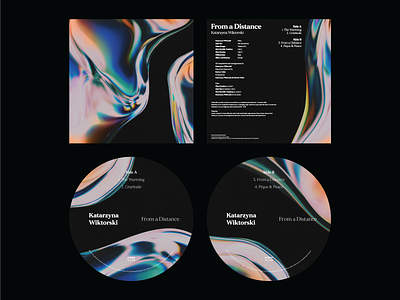 From a Distance - Katarzyna Wiktorski abstract album art cd cover ep iridescent music sleeve vinyl