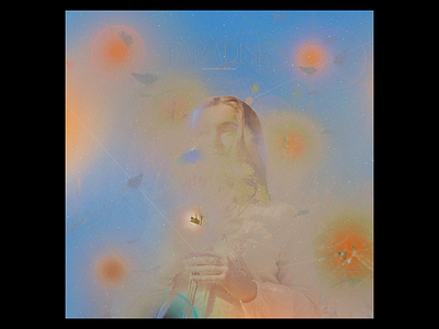 Ex.298 album art blue ep faded grain iridescent lp music nature orange pastel sky sun vinyl