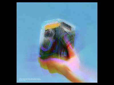 Ex.308 abstract art cover design ep grain iridescent lp music noise sleeve vinyl