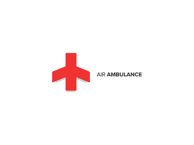 Air Ambulance air ambulance clean cross edwin carl capalla logo medical minimal red simple