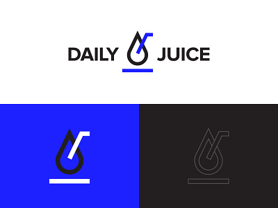 Daily Juice blue corporate edwin carl capalla hyperlink juice minimal simple underline