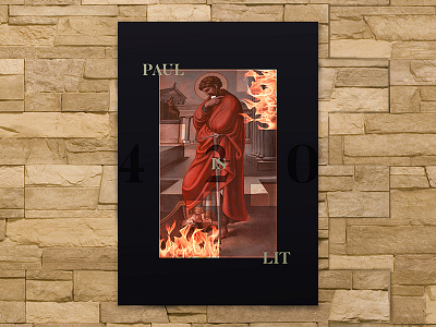 Paul is lit design edwin carl capalla illustartion minimal paul poster typography