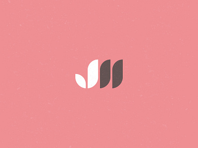 JM Monogram edwin carl capalla letter j letter m letters logo minimal monogram pastels pink simple