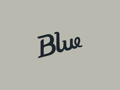 Blue blue edwin carl capalla lettering logo logotype word logo