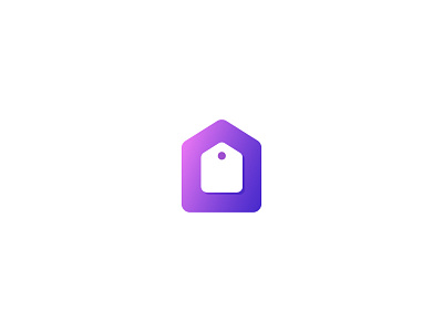 Discount/House discount edwin carl capalla gradient home house logo pink purple simple