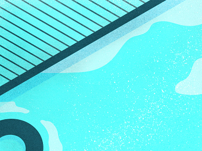Chillin colors cool edwin carl capalla illustration pool swim vector water