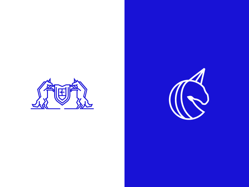 Unicorn symbols by Edwin Carl Capalla on Dribbble