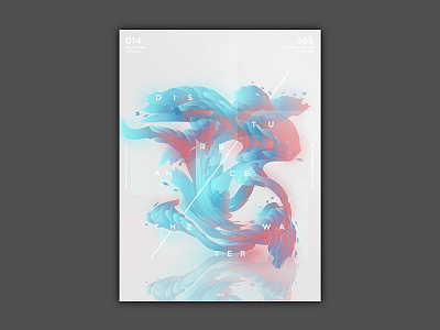 014 abstract blue challenge design everyday poster red