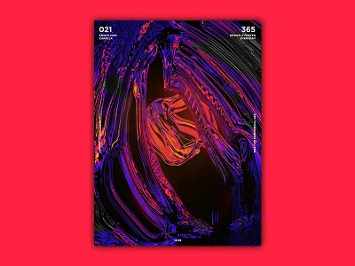 021 abstract art challenge design everyday glitch illustration poster