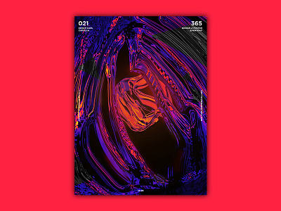 021 abstract art challenge design everyday glitch illustration poster