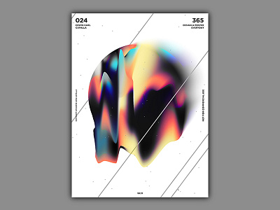 024 abstract art challenge design everyday glitch illustration poster