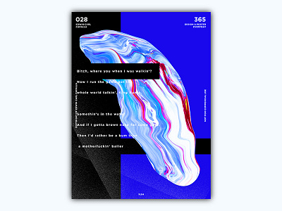 028 abstract art challenge design everyday glitch illustration poster