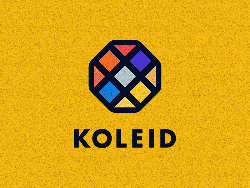 Koleid Logo capalla colorful edwin carl edwin carl capalla fun geometric koleid koleidoscope logo minimal simple