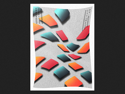 117 abstract art challenge design everyday geometric illustration poster