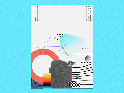 293 abstract art challenge design everyday geometric illustration poster