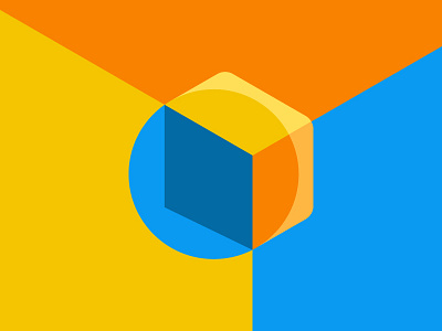 Cube logo 3d affordable colorful cube fun geometric innovation logo simple