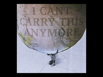 I can't carry this anymore abstract album art cd cover design edwin carl capalla ep lp music poster sleeve