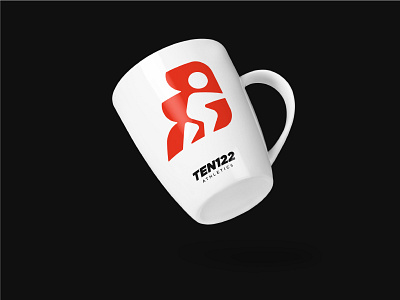 TEN122 athletics brand branding fitness logo mark symbol