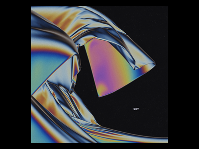 Ex.261 3d album artwork chromatic cloth cover illustration iridescent rainbow sleeve vibrant vinyl
