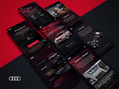 Audi E Tron Mobile Lp audi design landing navigation page site template ui ux web