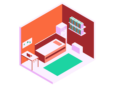 A Different View of Everyday flat illustration isometric