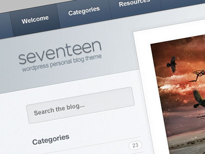 'Seventeen' Theme Header
