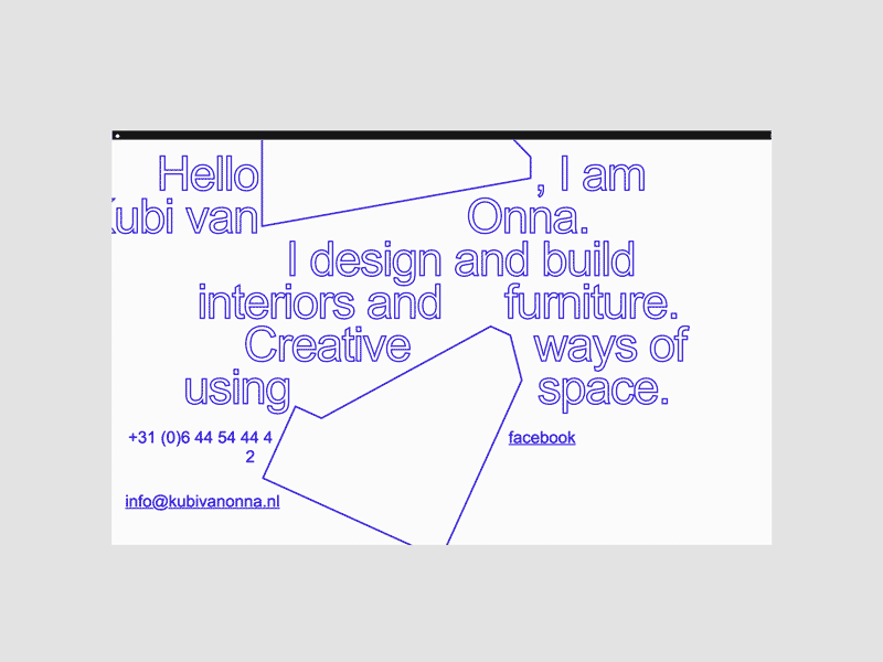 Webdesign for an Interior Designer animation branding clean graphic design illustration minimal ui ux web website