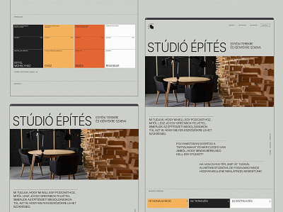 Portfolio for a broadcast studio creator company branding clean design graphic design minimal ui ux web website