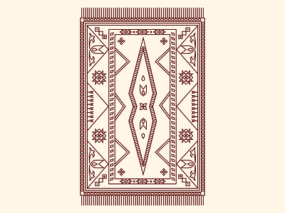 rug screenprint template I carpet illustration lines orient tapestry