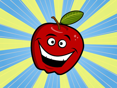 Better Apple apple cartoon fruit vector xara