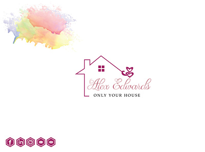 feminine real estate logo