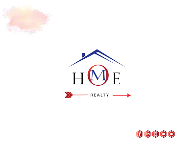 Home real estate logo luxury signature