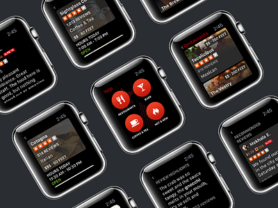 Yelp for Apple Watch apple watch ui ux watch yelp