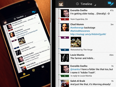 Timeline Android Twitter App