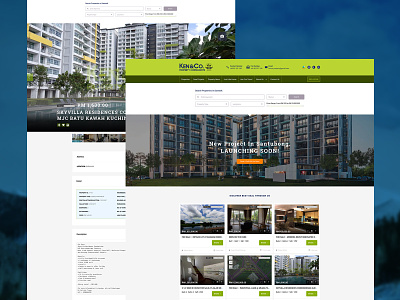 Ken&Co Property Consultant Website minimalist property ui ux