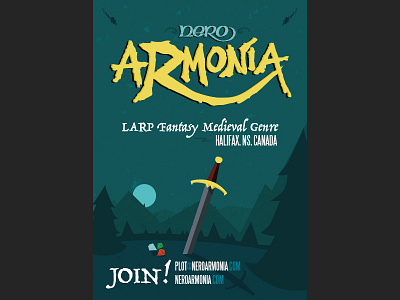Nero Armonia Poster larp nero poster vector