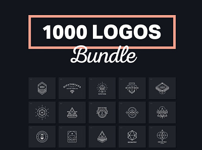 1000 Logos & Badges design illustration logo logo pack