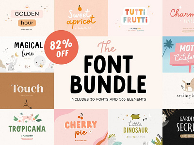 Font Bundle SALE design font bundle fonts icon illustration logo