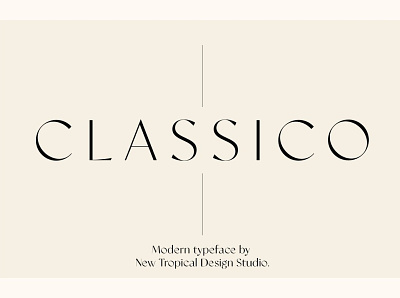 Classico - Serif Font design icon illustration logo