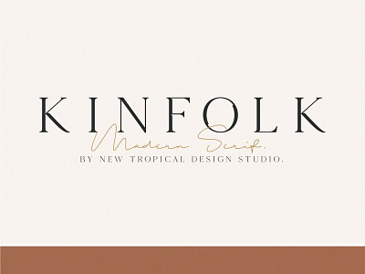 KINFOLK - Modern Serif Font