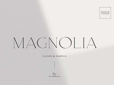 Magnolia. Modern Serif Font Download & Buy Now https://crmrkt.c design illustration logo