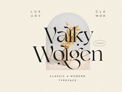 Valky Classic Modern Typeface