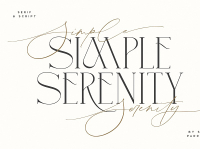 Simple Serenity Serif & Script branding design font font bundle icon illustration logo photos typography