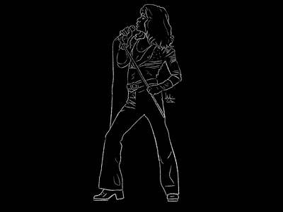 Freddie Mercury Line Art