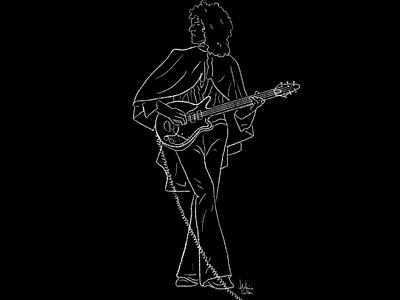 Brian May Line Art