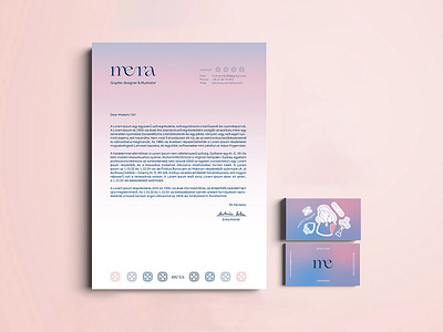 Personal Branding adobe illustrator art brand branding design graphic design graphich design identity letter paper logo mockup name card paper personal