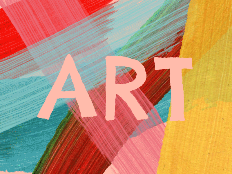 Make Art Now animated bright color gif make art now motion graphics text type